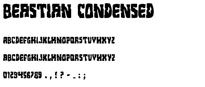 Beastian Condensed font